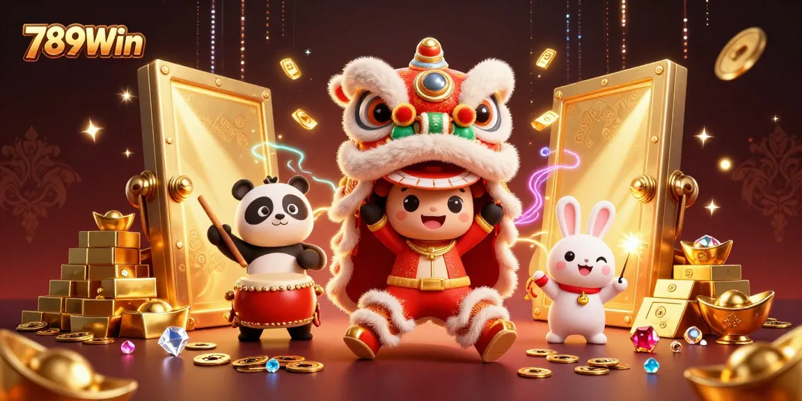 Experience thrilling gameplay with 789Win's dynamic casino adventures featuring a festive illustration.