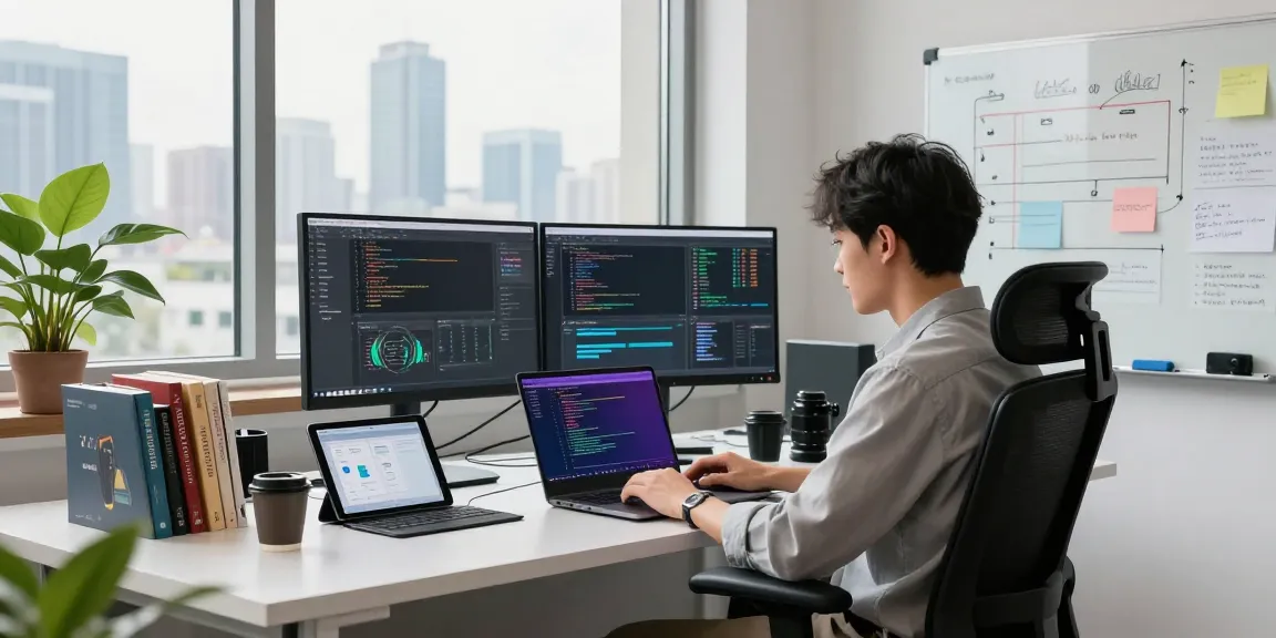 WPS Download showcased in a modern tech workspace with vibrant coding and innovative tools.